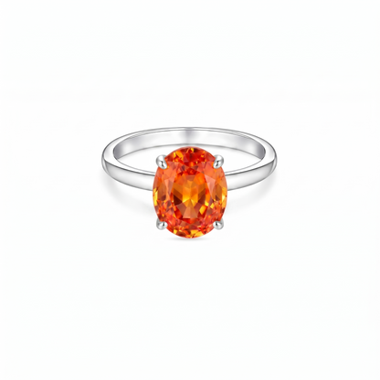 Velara Signature Ring – Orange Padparadscha Sapphire