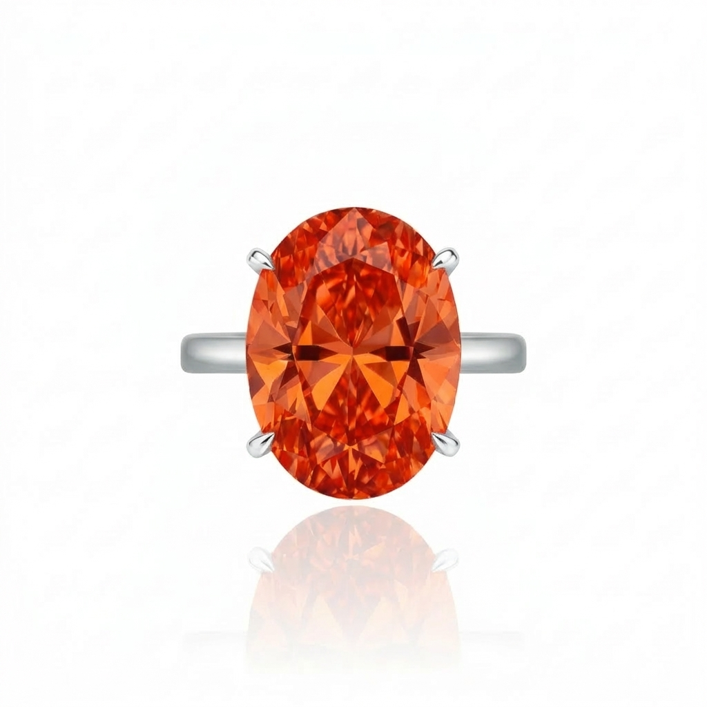Velara Gala Ring – Orange Padparadscha Sapphire