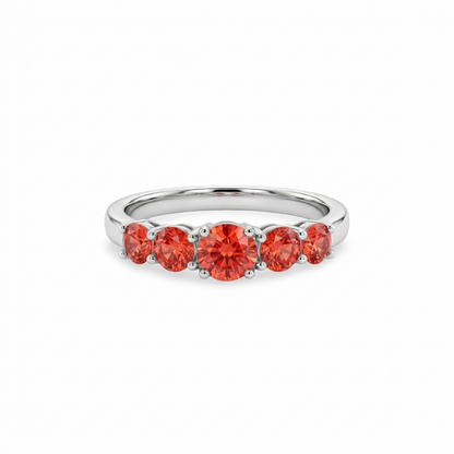Juno Cinco Ring – Orange Padparadscha Sapphire