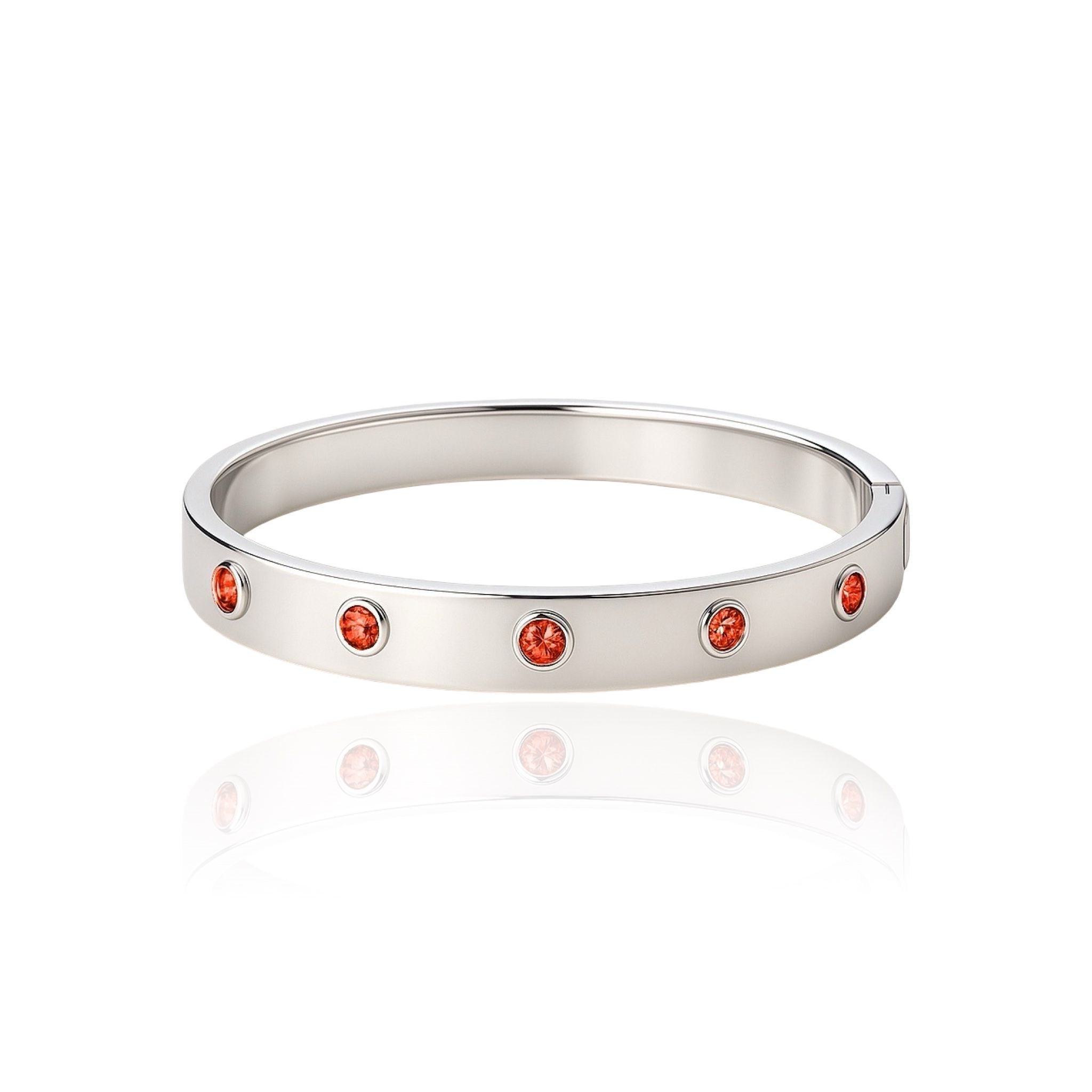 Forma Cinco Elemental Bangle – Orange Padparadscha Sapphire
