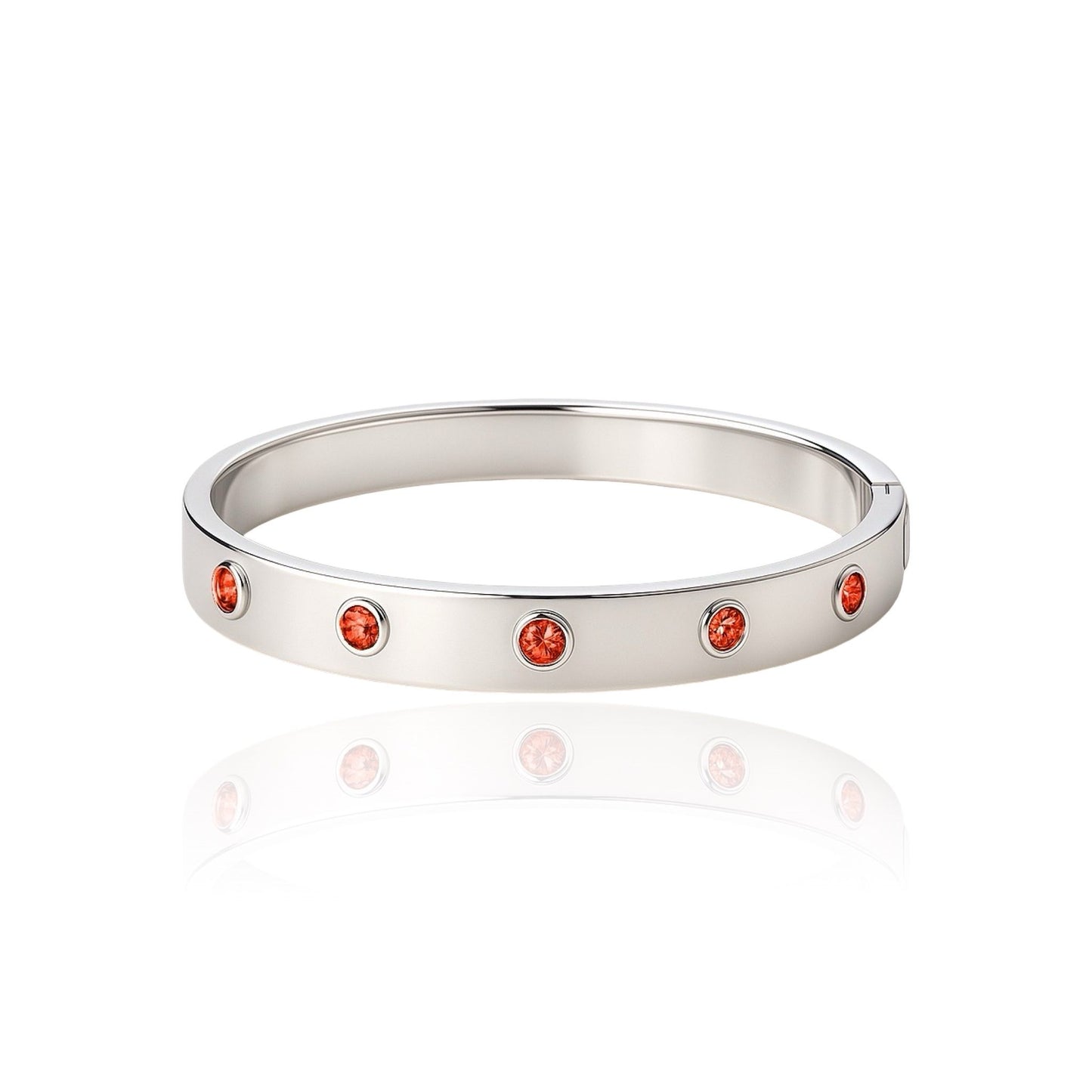 Forma Cinco Elemental Bangle – Orange Padparadscha Sapphire