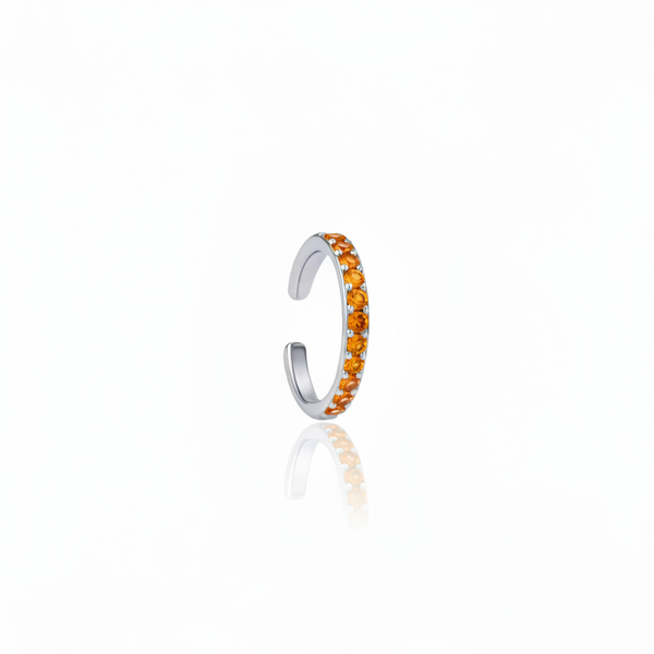 Linea Midi Ear Cuff – Orange Padparadscha Sapphire