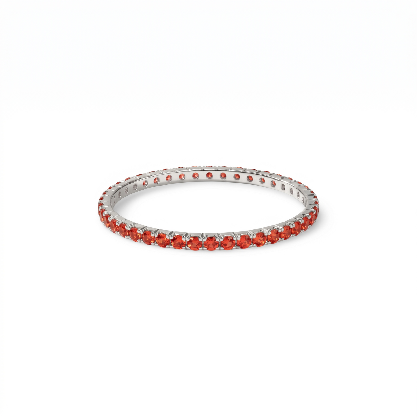 Linea Mini Ring – Orange Padparadscha Sapphire