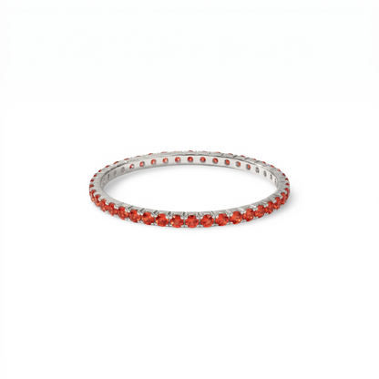 Linea Mini Ring – Orange Padparadscha Sapphire