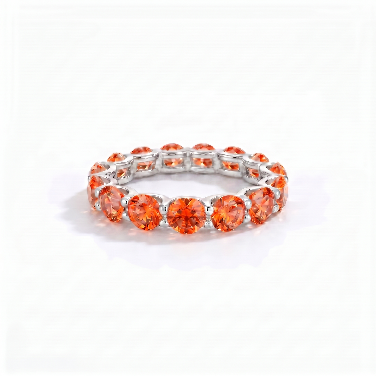 Linea Maxi Ring – Orange Padparadscha Sapphire