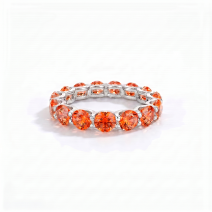 Linea Maxi Ring – Orange Padparadscha Sapphire