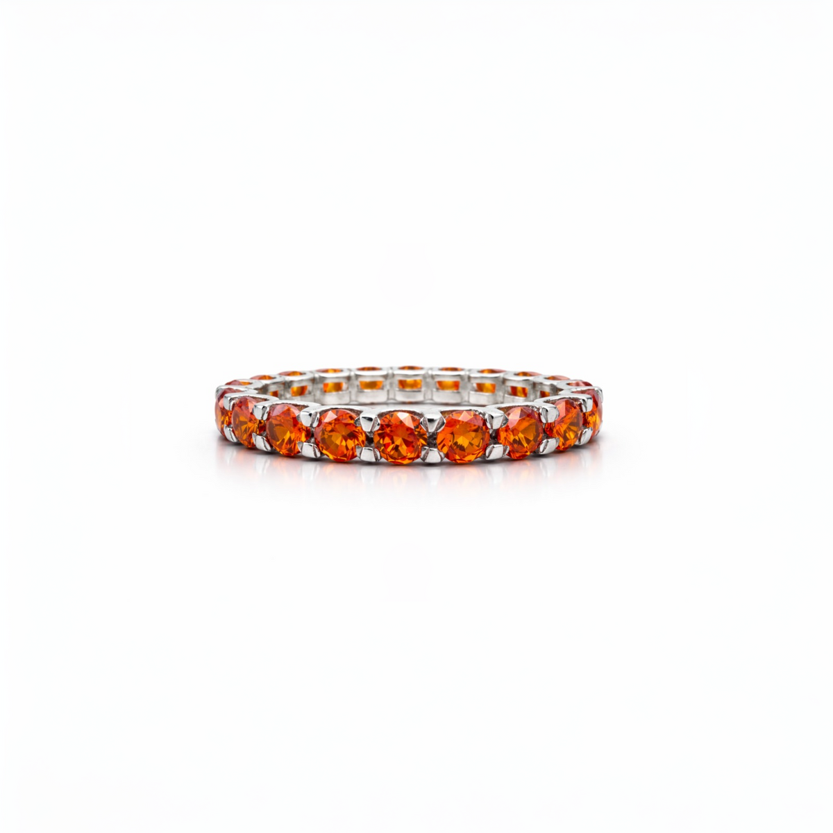 Linea Grande Ring – Orange Padparadscha Sapphire