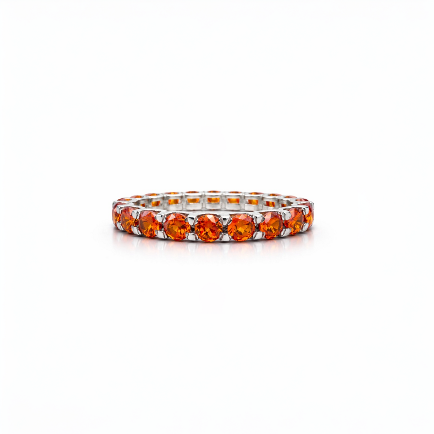 Linea Grande Ring – Orange Padparadscha Sapphire