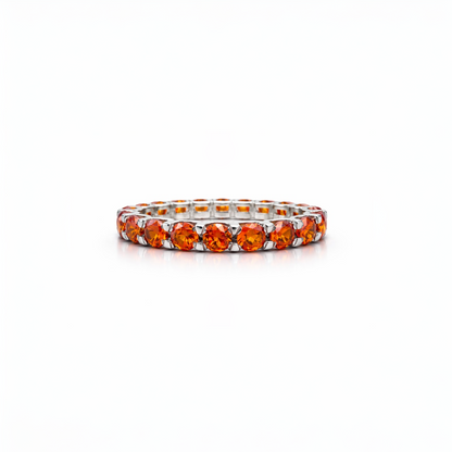 Linea Grande Ring – Orange Padparadscha Sapphire