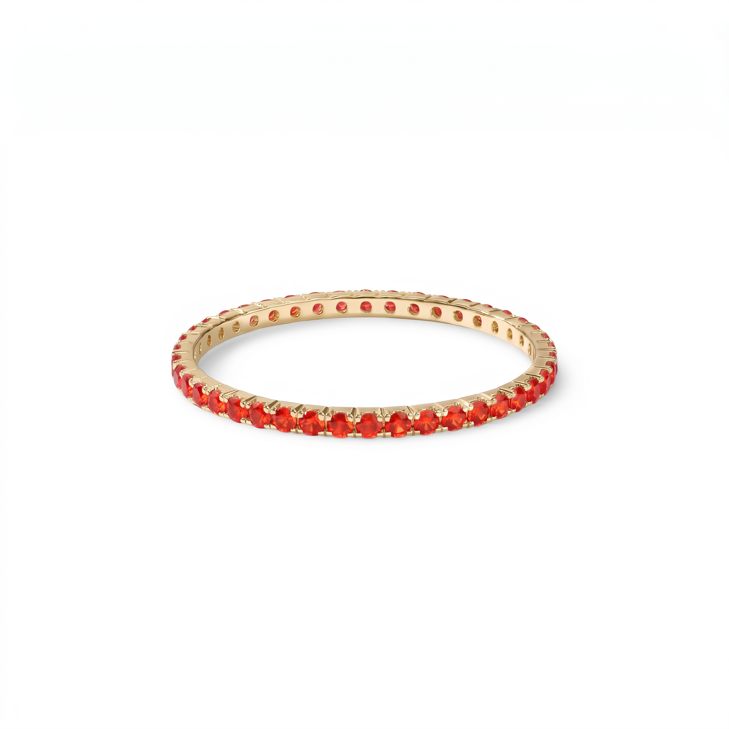 Linea Mini Ring – Orange Padparadscha Sapphire
