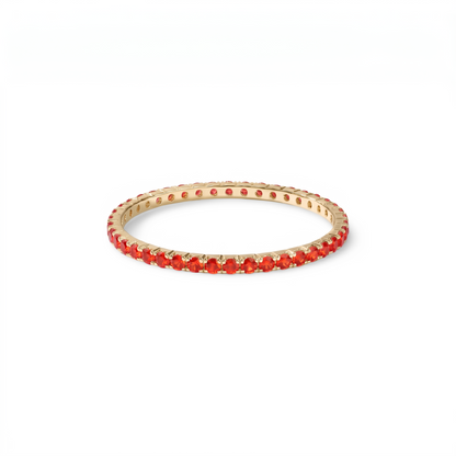 Linea Mini Ring – Orange Padparadscha Sapphire