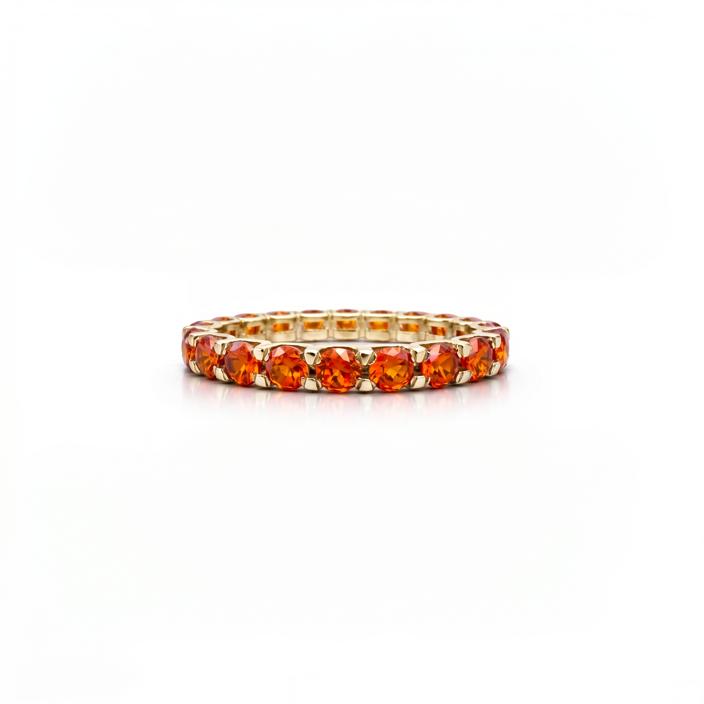 Linea Grande Ring – Orange Padparadscha Sapphire