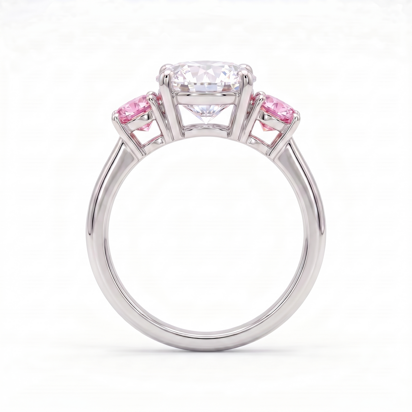 Juno Trilogy Ring – Light Pink Sapphire