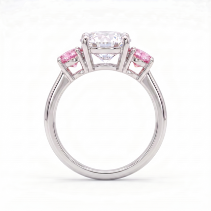Juno Trilogy Ring – Light Pink Sapphire