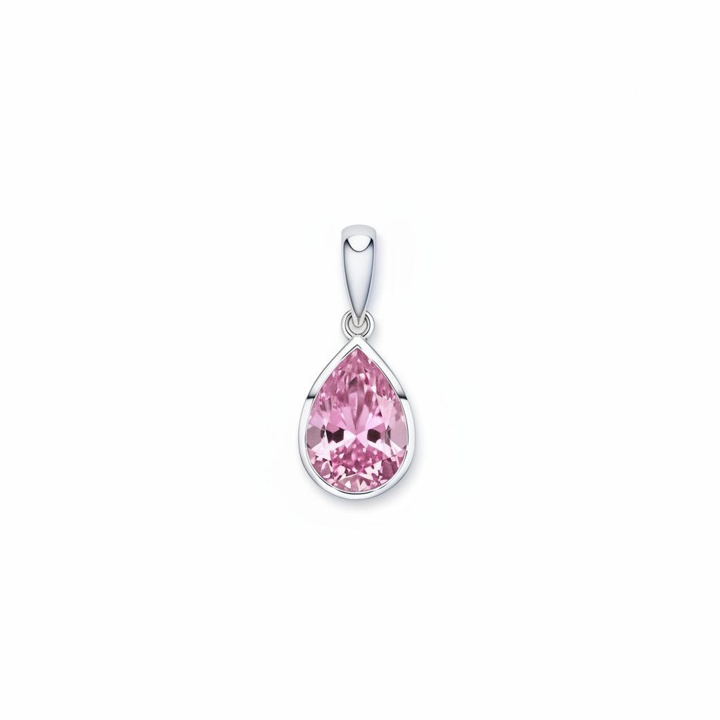 Nova Frame Pendant – Light Pink Sapphire