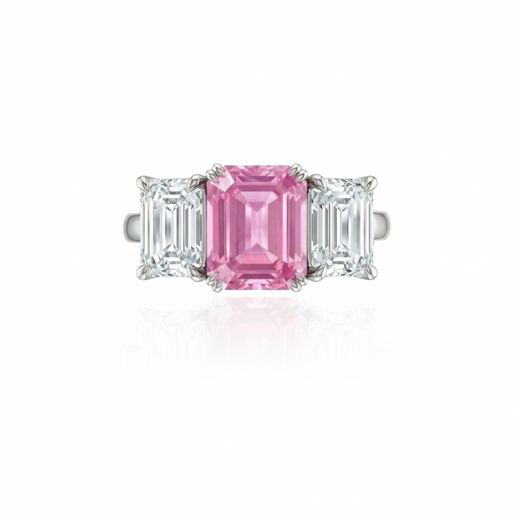 Nexus Trilogy Ring – Light Pink Sapphire