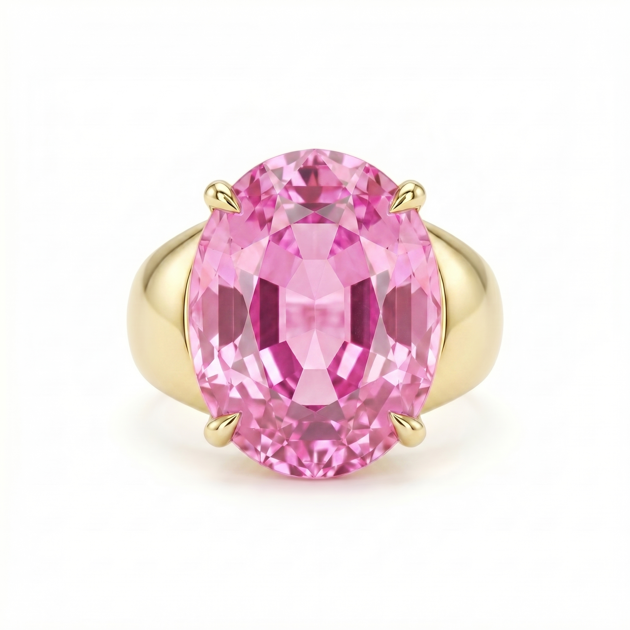 Velara Signet Ring – Light Pink Sapphire