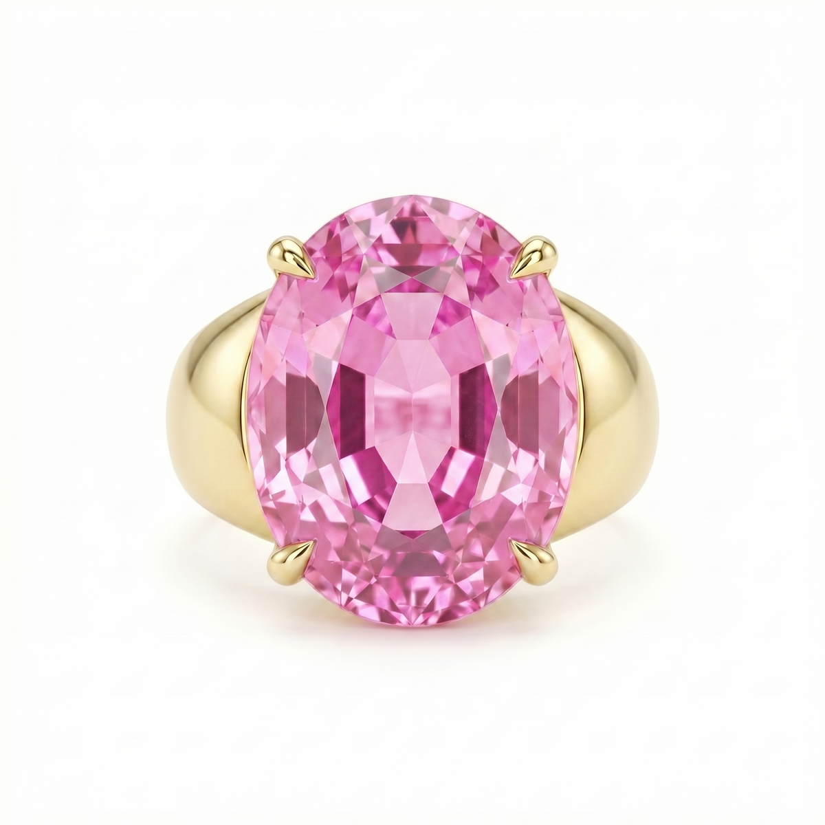Velara Signet Ring – Light Pink Sapphire