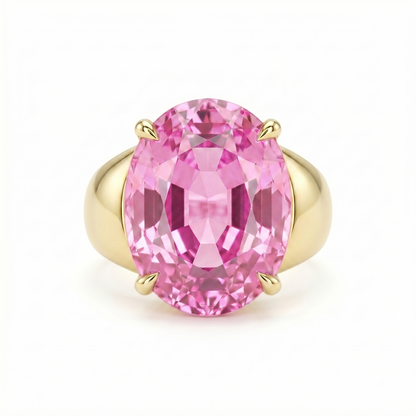 Velara Signet Ring – Light Pink Sapphire