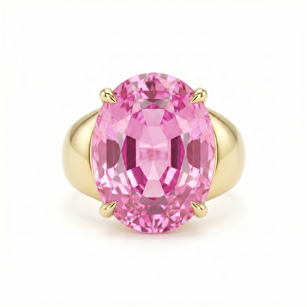 Velara Signet Ring – Light Pink Sapphire