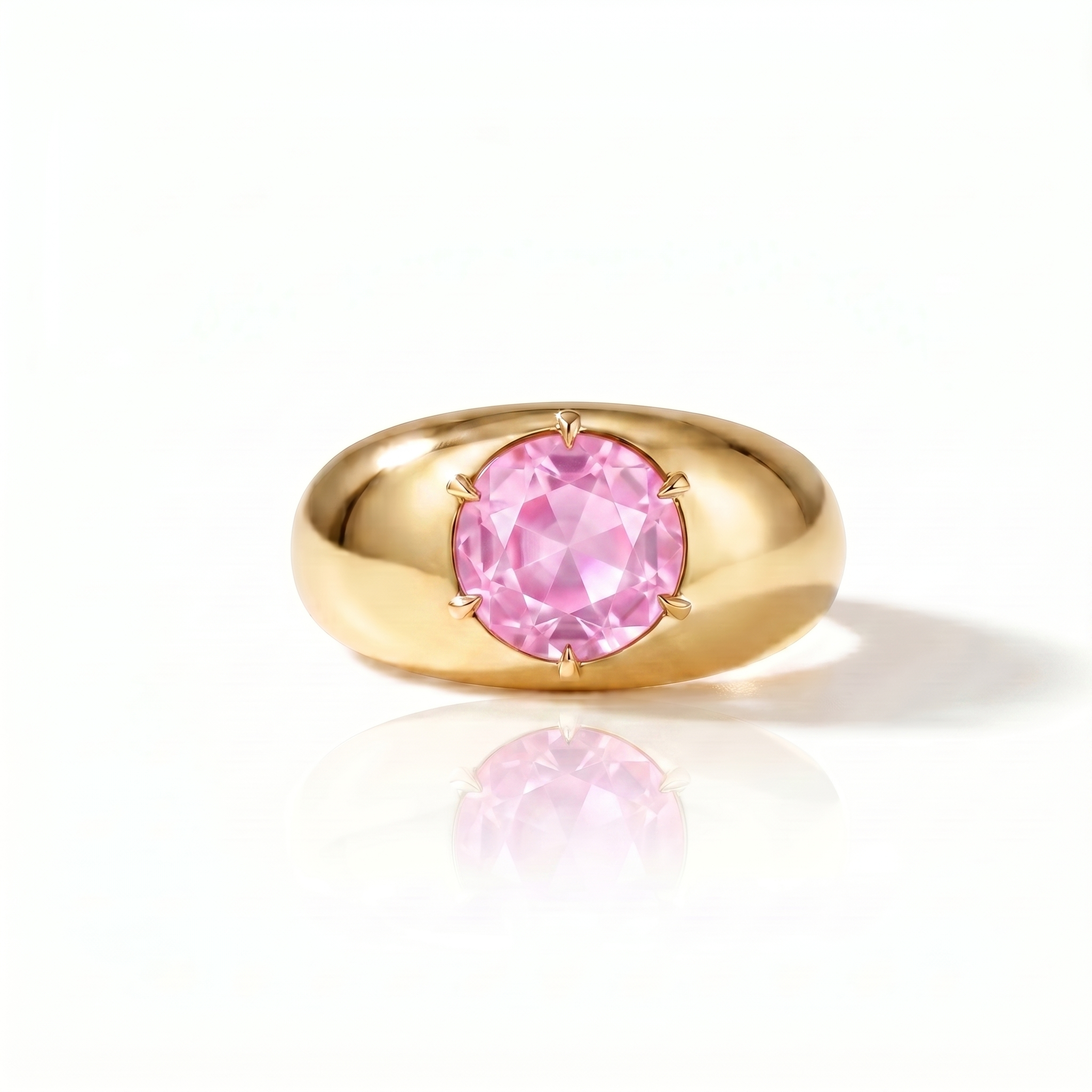 Juno Grand Dome Ring – Light Pink Sapphire