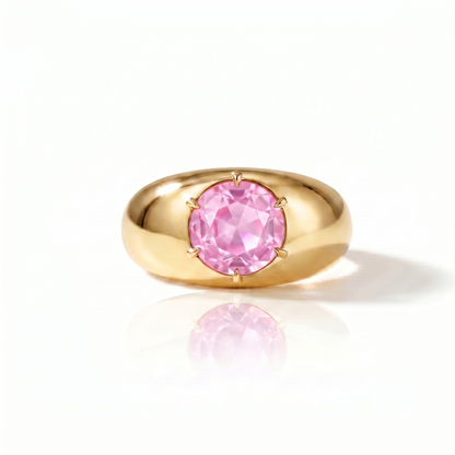 Juno Grand Dome Ring – Light Pink Sapphire