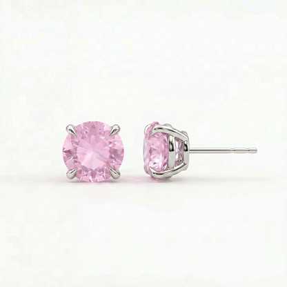Juno Stud Earrings – Light Pink Sapphire