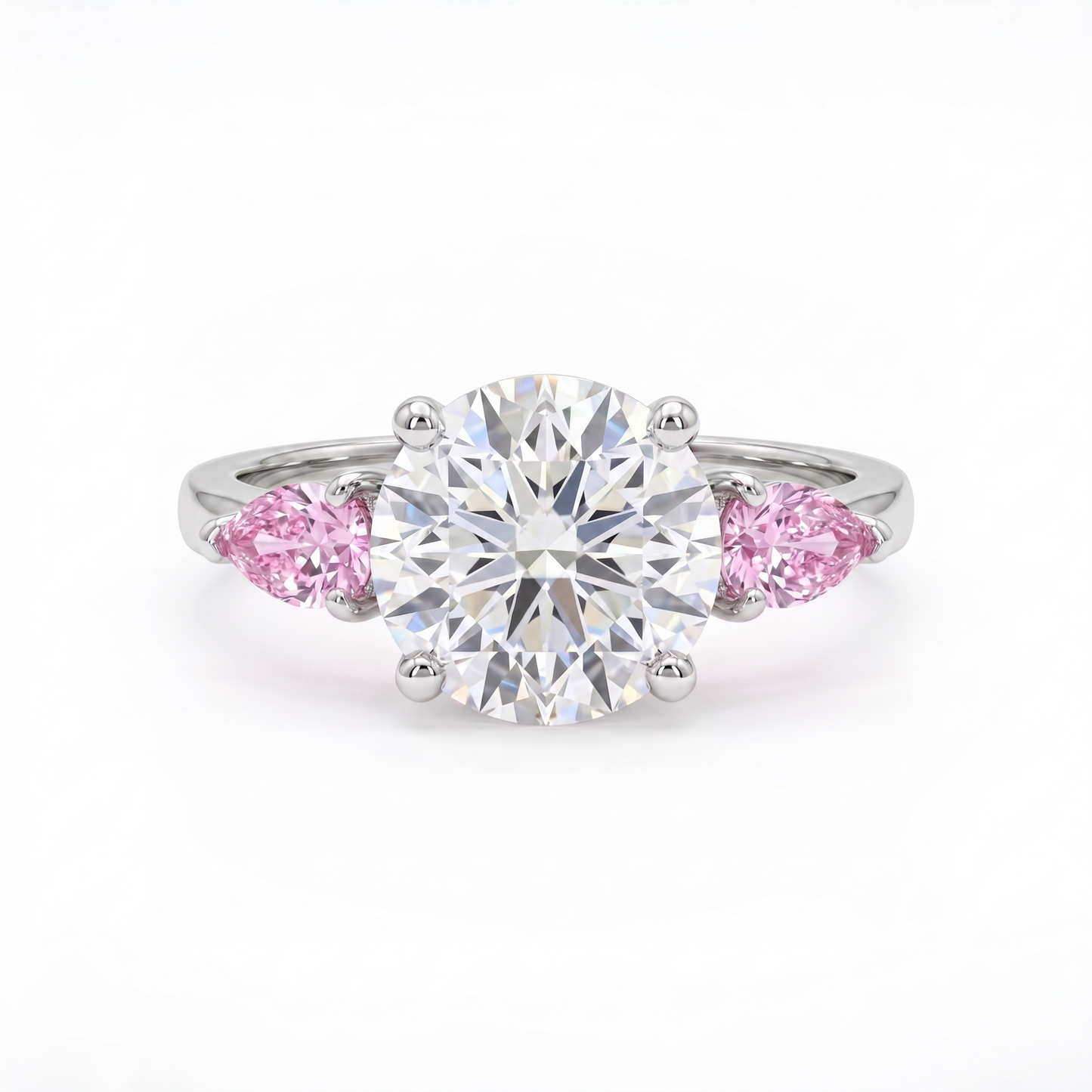 Juno Trio Ring – Light Pink Sapphire