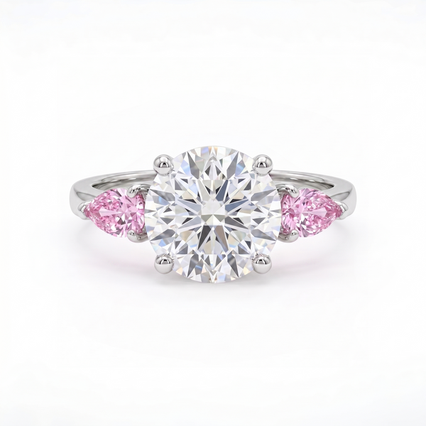 Juno Trio Ring – Light Pink Sapphire
