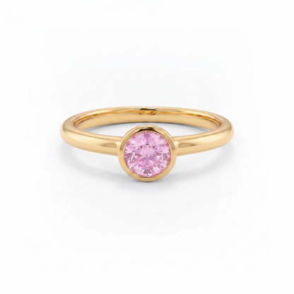 Forma Solitaire Ring – Light Pink Sapphire