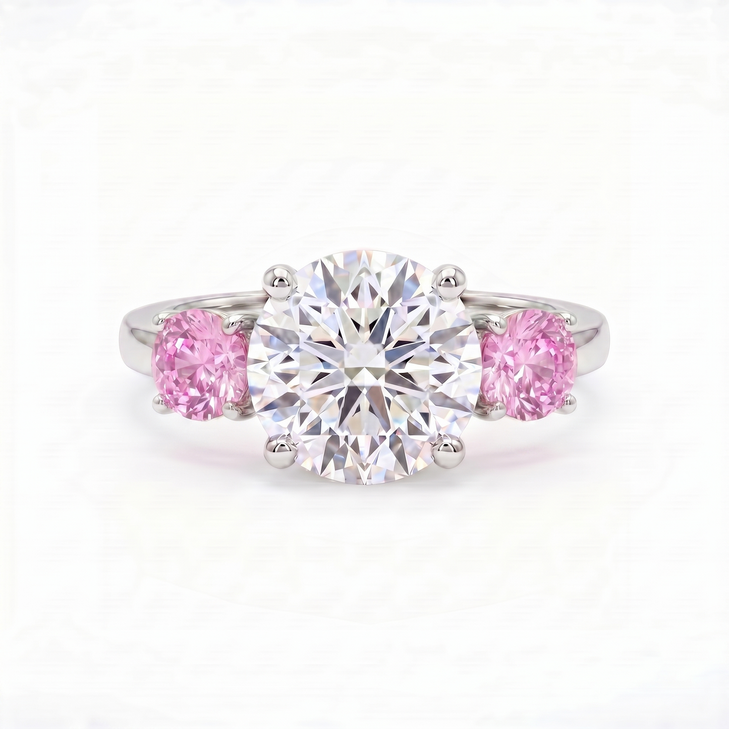 Juno Trilogy Ring – Light Pink Sapphire