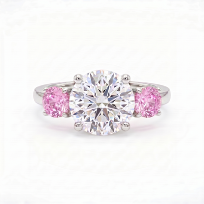 Juno Trilogy Ring – Light Pink Sapphire