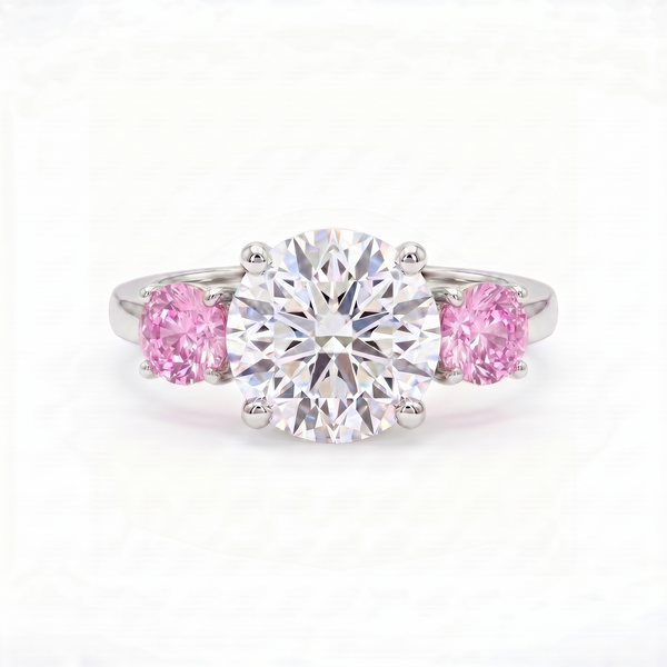 Juno Trilogy Ring – Light Pink Sapphire