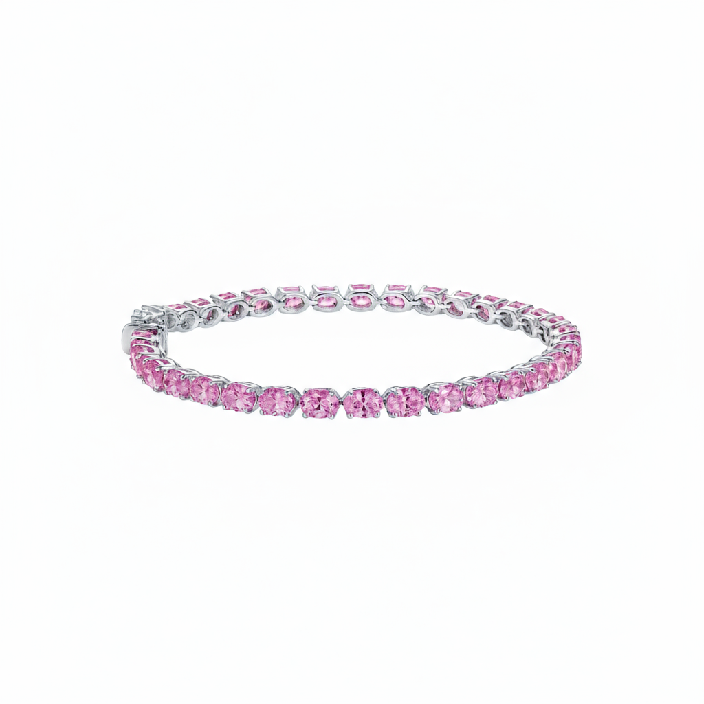 Velara Tennis Bracelet – Light Pink Sapphire