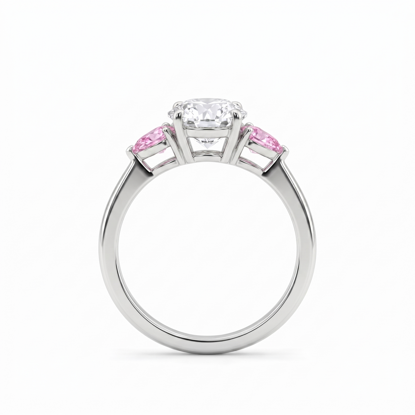 Juno Trio Ring – Light Pink Sapphire