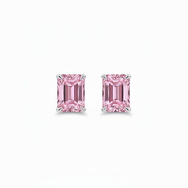 Nexus Grande Stud Earrings – Light Pink Sapphire