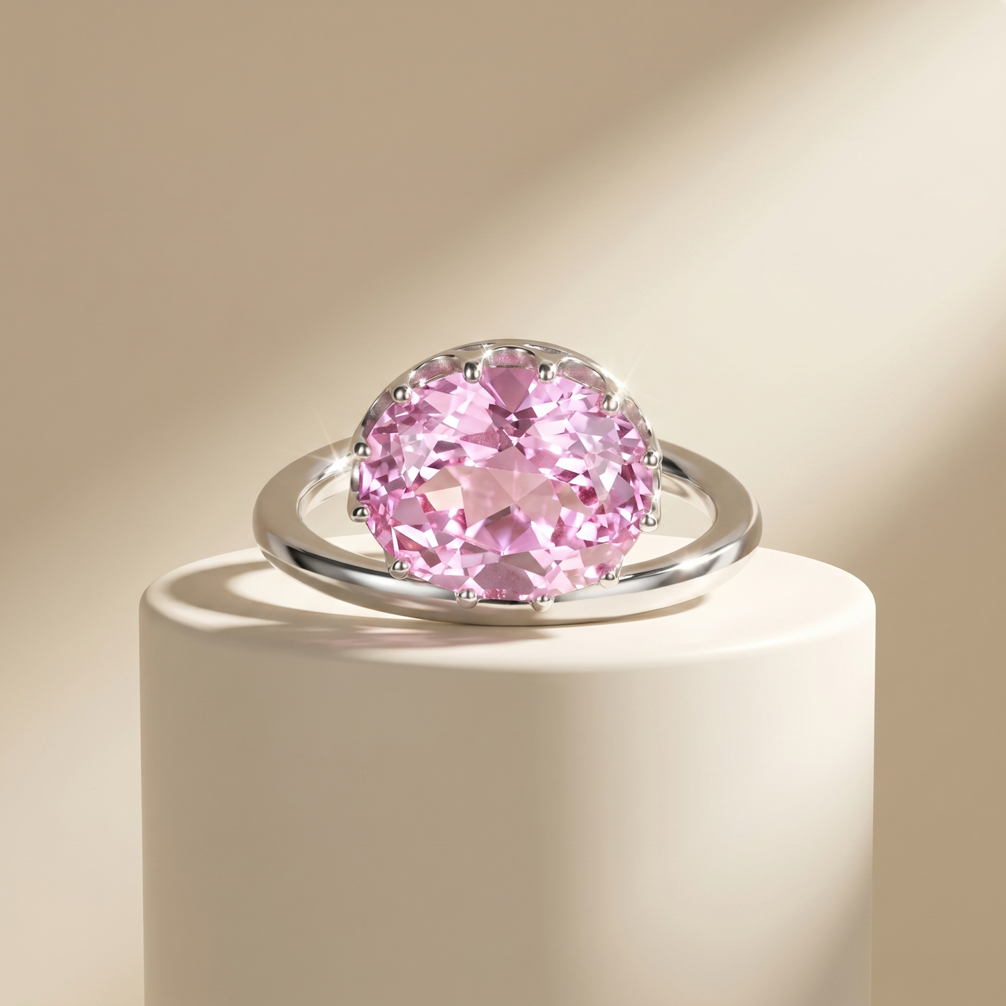 Velara Satellite Ring – Light Pink Sapphire