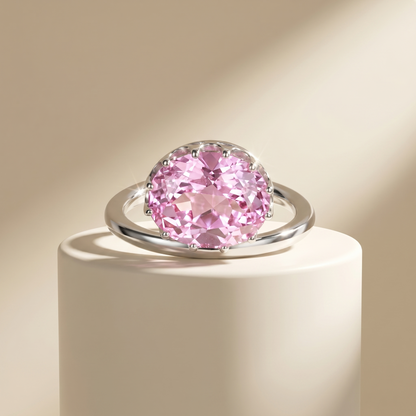 Velara Satellite Ring – Light Pink Sapphire