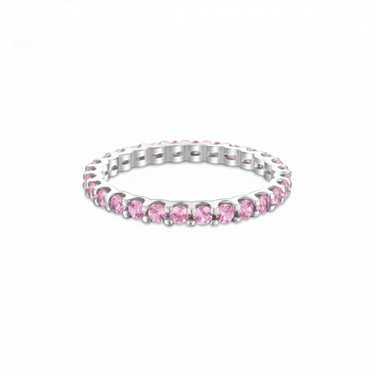Linea Midi Ring – Light Pink Sapphire
