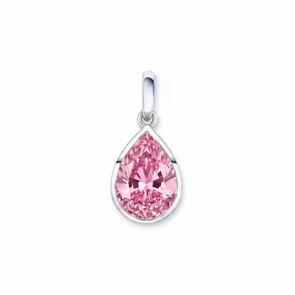 Nova Bold Solitaire Pendant – Light Pink Sapphire