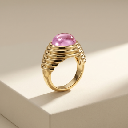 Velara Cabochon Ring – Blue Sapphire