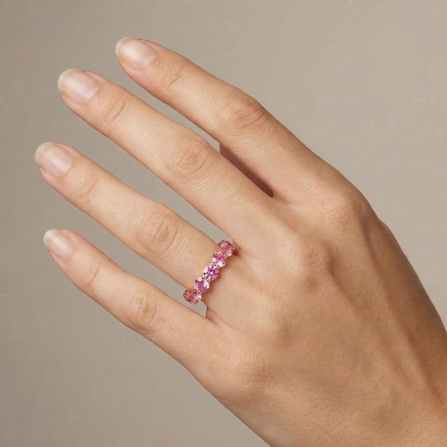 Linea Maxi Ring – Light Pink Sapphire