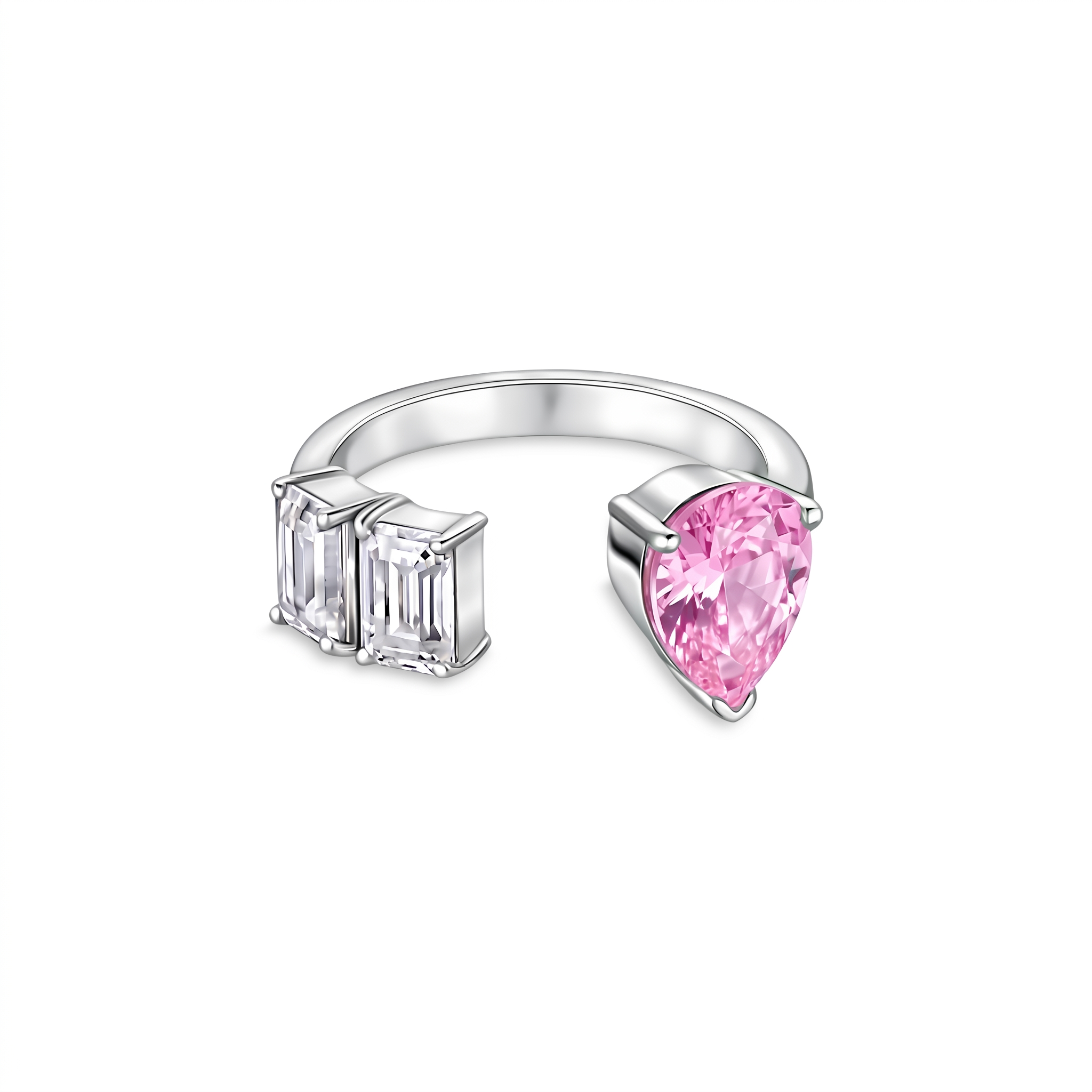 Nova Open Ring – Light Pink Sapphire