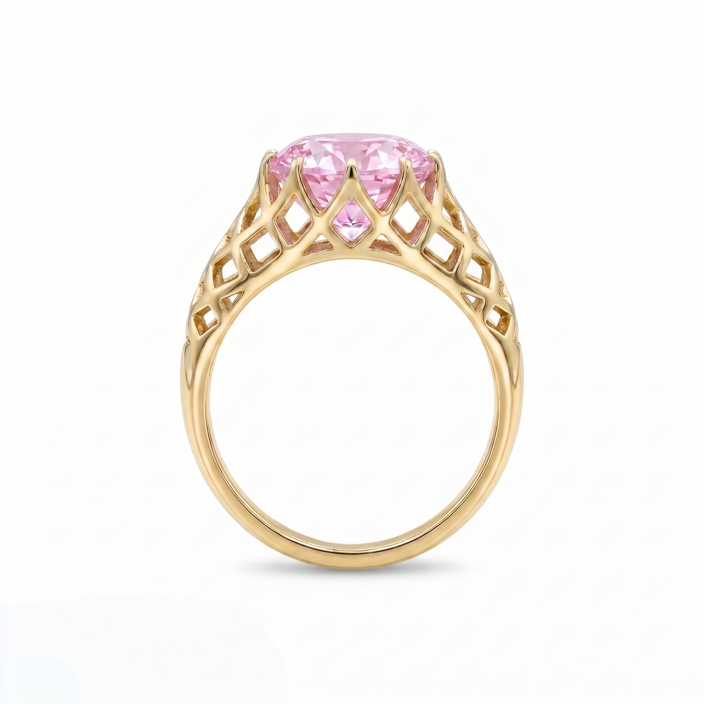 Juno Trellis Ring – Light Pink Sapphire