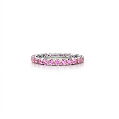 Linea Midi Ring – Light Pink Sapphire