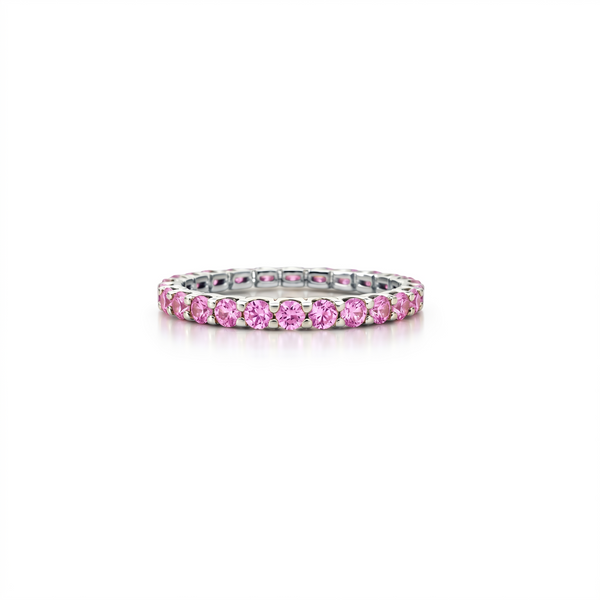 Linea Midi Ring – Light Pink Sapphire