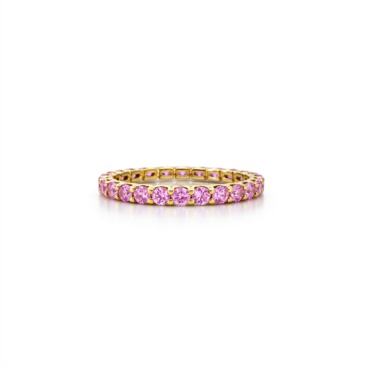 Linea Midi Ring – Light Pink Sapphire