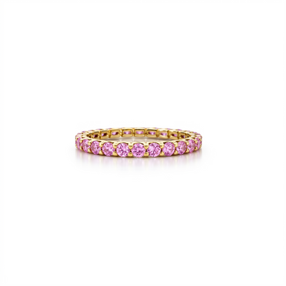 Linea Midi Ring – Light Pink Sapphire