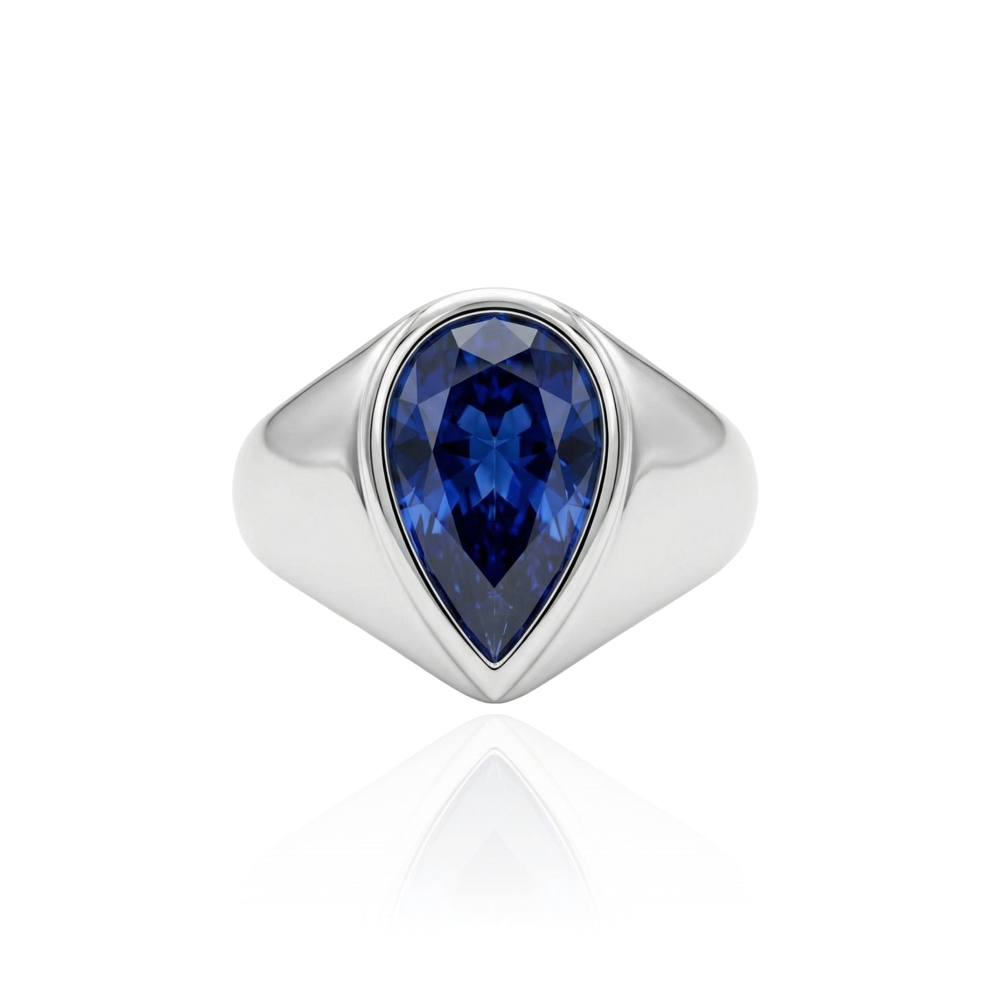 Nova Signet Ring – Blue Sapphire