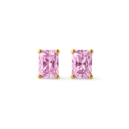 Nexus Mini Stud Earrings – Light Pink Sapphire